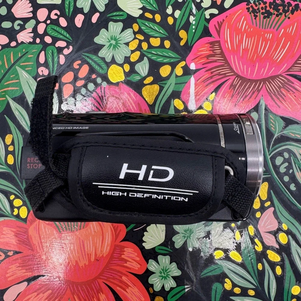 Polaroid iD975 Dual Shot Video Camera 1080p HD 10x Optical Zoom‎ Black Camcorder
